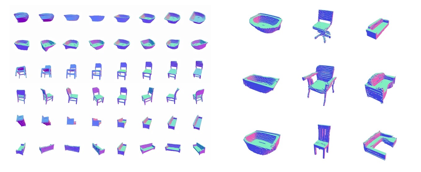 微软研究院2D转3D AI框架_可缩放训练技术生成3D形状_3D生成