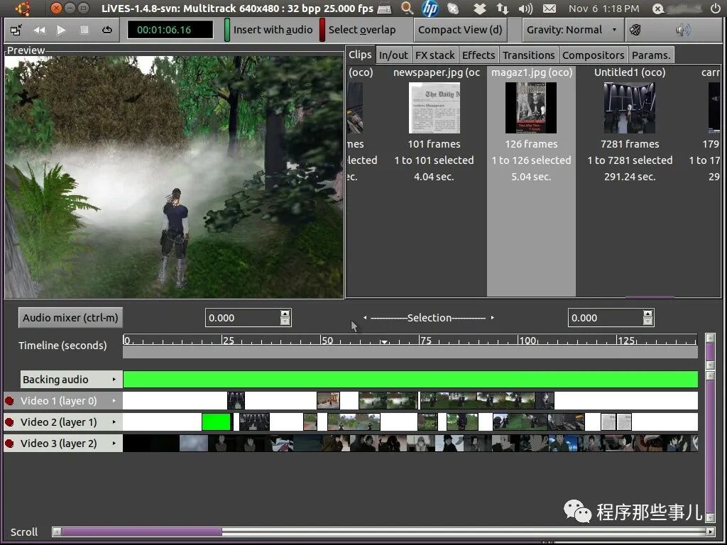Blender免费开源三维建模动画软件 视频编辑功能 LiVES实时视频编辑效果处理_视频编辑