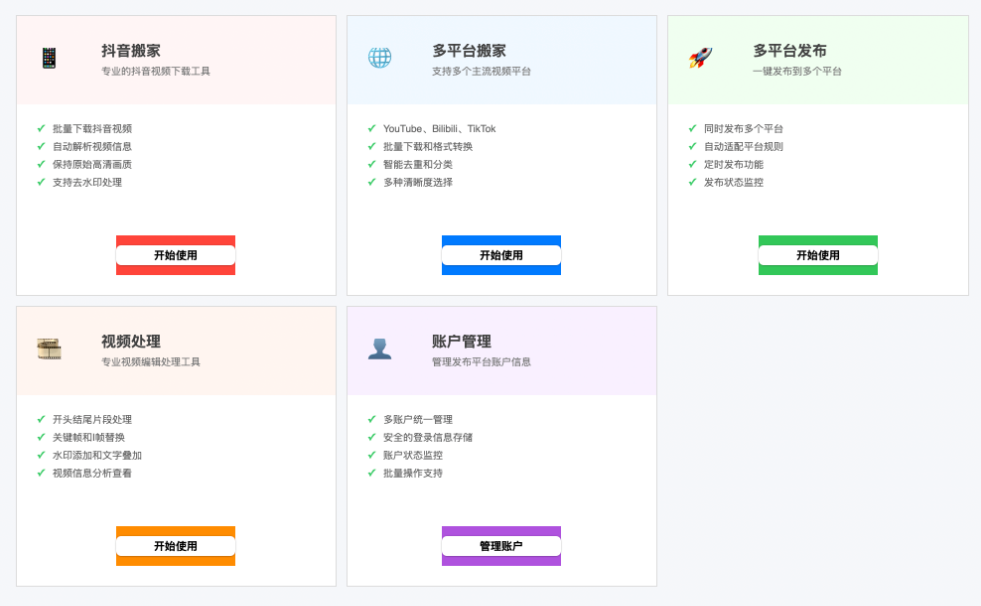 自动化运营工具_自媒体运营助手_一键视频搬家工具