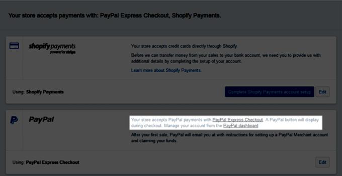 Shopify信用卡收款设置_Shopify PayPal收款设置_Shopify支付设置